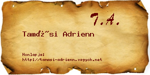 Tamási Adrienn névjegykártya